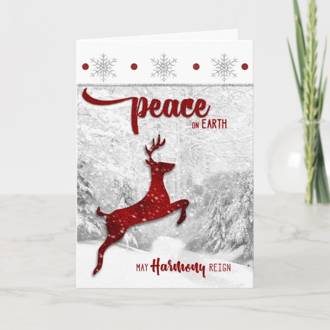 für Yoga Lehrer / Lehrer Weihnachten Frieden (Vorderseite)