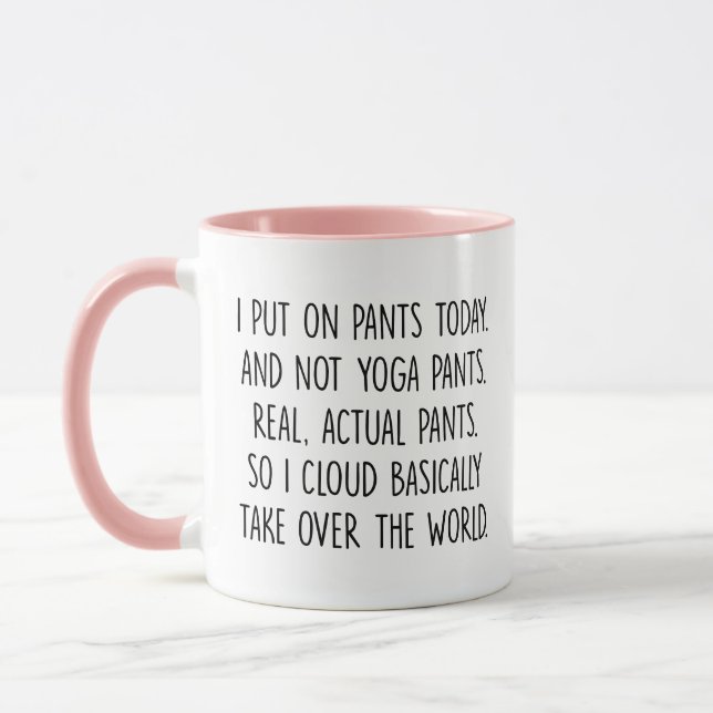 Für Yogafreunde, lustige Yoga-Meditation Entspannu Tasse (Links)