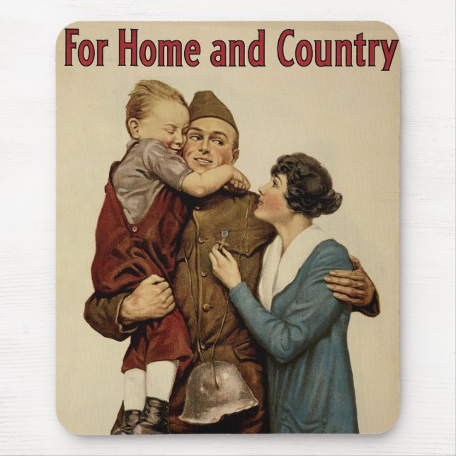 Für Zuhause und Land Mousepad (Vorne)