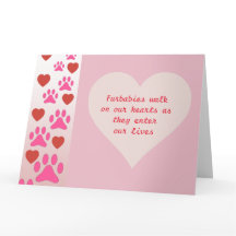 Furbabies Marcher Sur Nos Coeurs - Carte De Félici