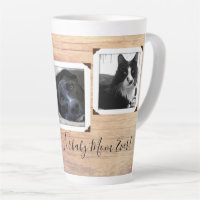 Furbaby Mama Vater Wood Grain Multi-Foto