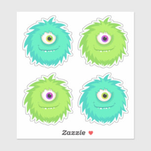 Furball Niedlich Monster Aufkleber