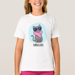 Furbulous Funny Elegant Cat Pun T-Shirt