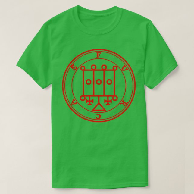 Furcas Ars Goetia Sigil Red T-Shirt (Design vorne)