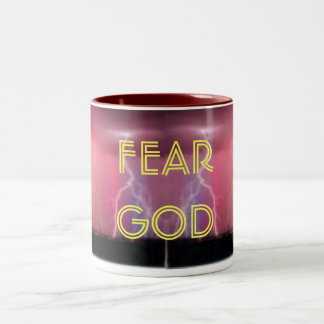 FURCHT-GOTT ZWEIFARBIGE TASSE