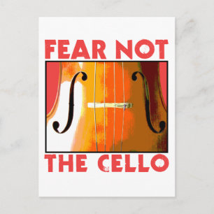 Furcht nicht der Cello Postkarte