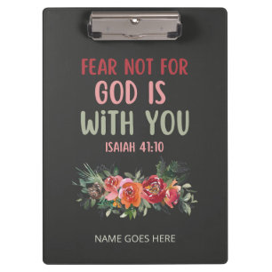 Furcht nicht vor Gott ist mit dir klettern Klemmbrett