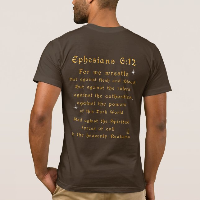 Furcht nicht, weil ich bei dir bin T-Shirt (Rückseite)