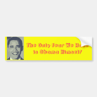 Furcht Obama selbst Autoaufkleber