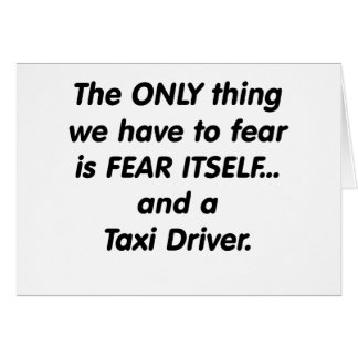 Furcht-Taxi-Fahrer