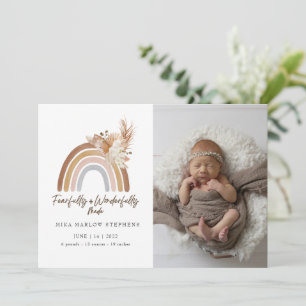 Furcht und wunderbar Made Baby Ankündigung