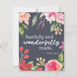 Furcht und wunderbar Made Religious Postcards Feiertagskarte