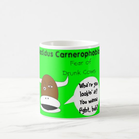 Furcht vor betrunkenen Kühen Kaffeetasse
