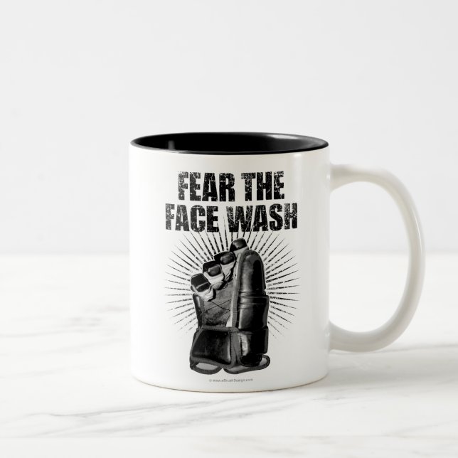 Furcht vor dem Eisprung (Hockey) Zwei-Tonen-Kaffee Zweifarbige Tasse (Rechts)