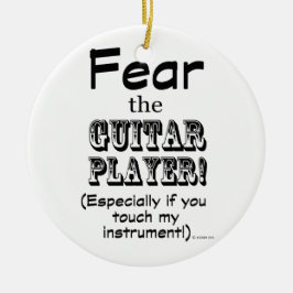 Furcht vor dem Gitarrenspieler Keramikornament