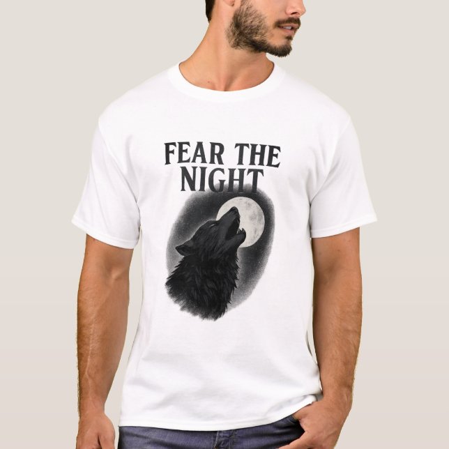 Furcht vor dem nächtlichen Beängstigenden Hallowee T-Shirt (Vorderseite)