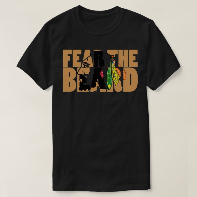 Furcht vor den Bart Blackhawks T-Shirt (Design vorne)
