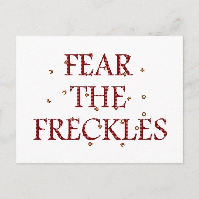 Furcht vor den Freckles Postkarte (Vorderseite)
