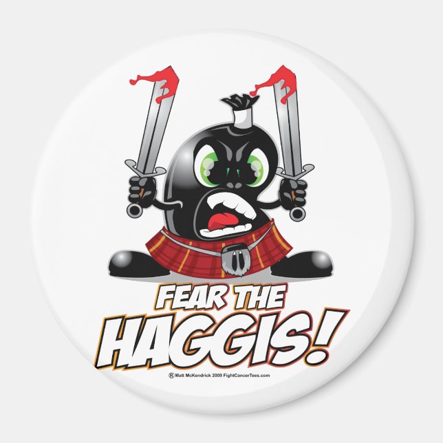 Furcht vor den Haggis Magnet (Vorne)