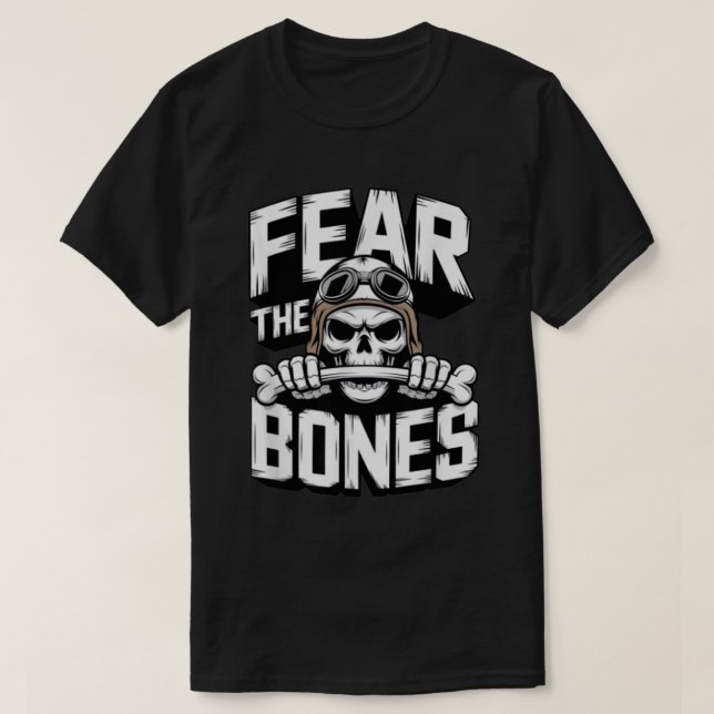 Furcht vor den Knochen Schädelsquadron T-Shirt (Design vorne)