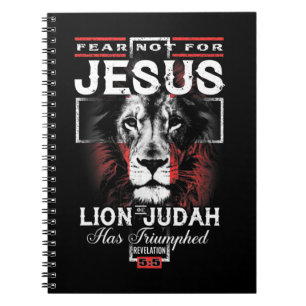 Furcht vor Jesus hat der Löwe von Juda triumphiert Notizblock