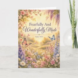 Furchtbar und wunderbar gemacht Aquarell Karte