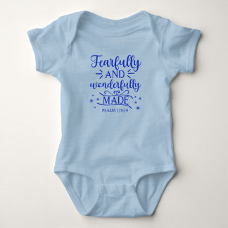 Furchtbar und wunderbar gemacht - blau baby strampler