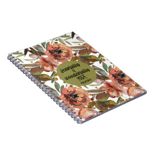 Furchtbar und wunderbar Made Floral Notebook Notizblock