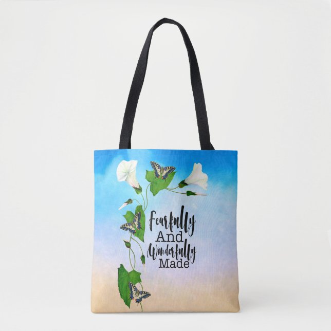 Furchtbar und wunderbar Made Psalm 139:14 Tasche (Vorderseite)