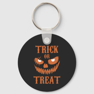 Furchtbare Halloween-Face-Trick-Leckerei Dunkler S Schlüsselanhänger