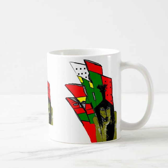 furchtbare Stadt Kaffeetasse (Rechts)