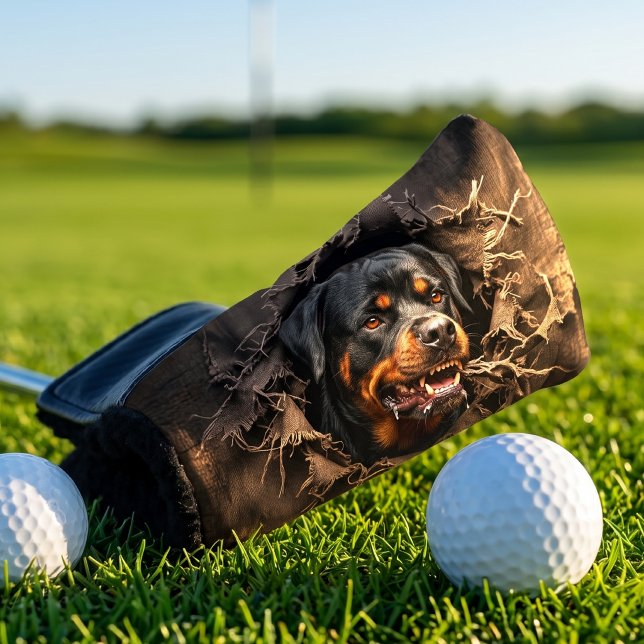 Furchtbarer Rottweiler-Golfputter Golf Headcover (Von Creator hochgeladen)