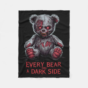 Furchtbarer Teddy Gruseliger Plüsch Horror Teddybä Fleecedecke