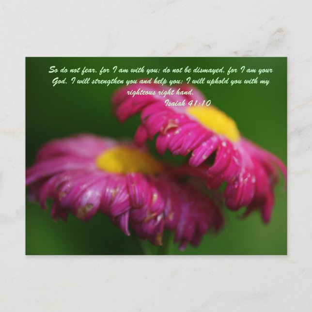 Fürchte also nicht, denn ich bin bei dir; nicht di postkarte (Vorderseite)