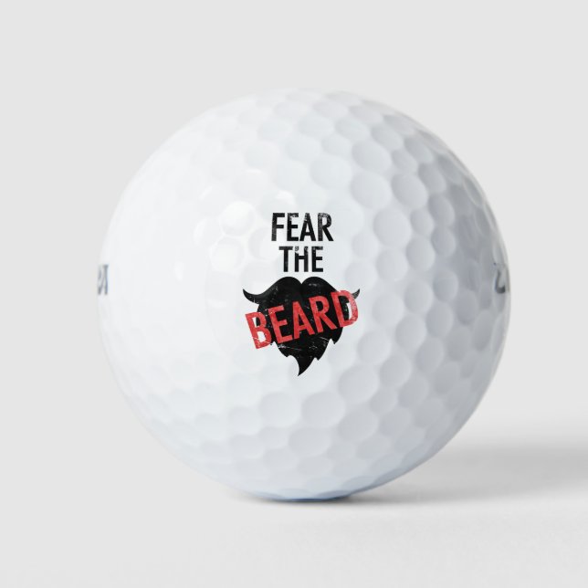 Fürchte den Bart Golfball (Vorderseite)