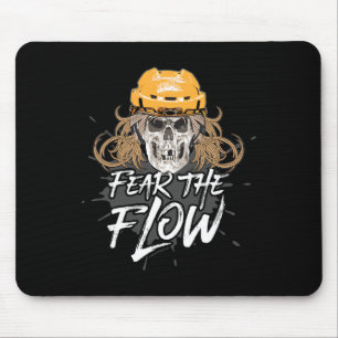 Fürchte den Flow - Lustiger Hockey-Haarschnitt Mousepad