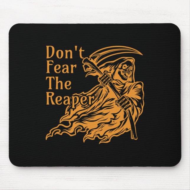 Fürchte den gotischen Todesgrimm-Sensenmann des Se Mousepad (Vorne)