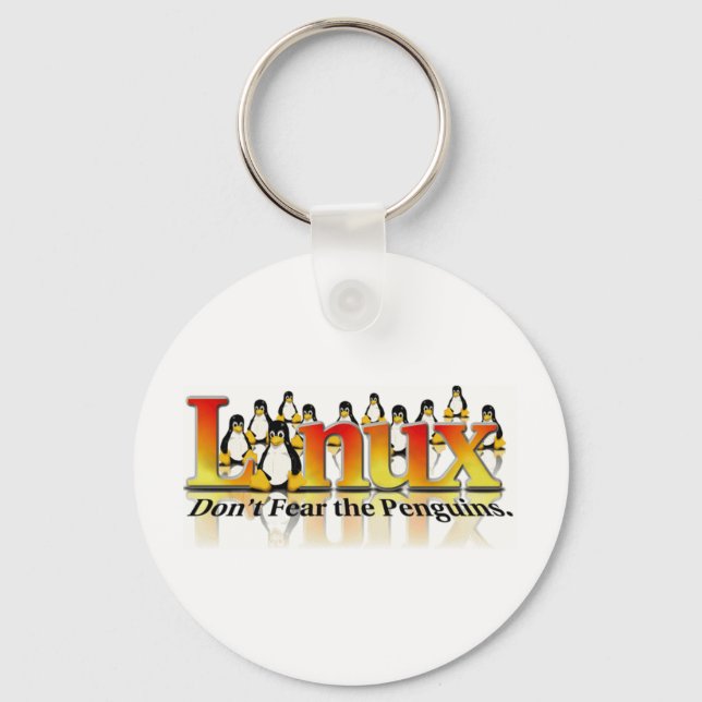 Fürchte den Pinguin nicht Schlüsselanhänger (Vorderseite)