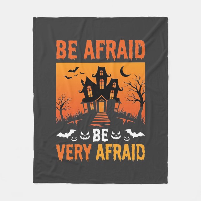 Fürchte dich Grusel-Haus Halloween-Design Fleecedecke (Vorderseite)