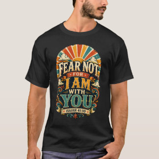 Fürchte dich nicht, denn ich bin bei dir Retro Gla T-Shirt