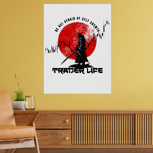 Fürchte dich nicht Handelsmotivation Samurai Poster
