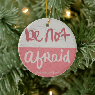 Fürchte dich nicht keramik ornament