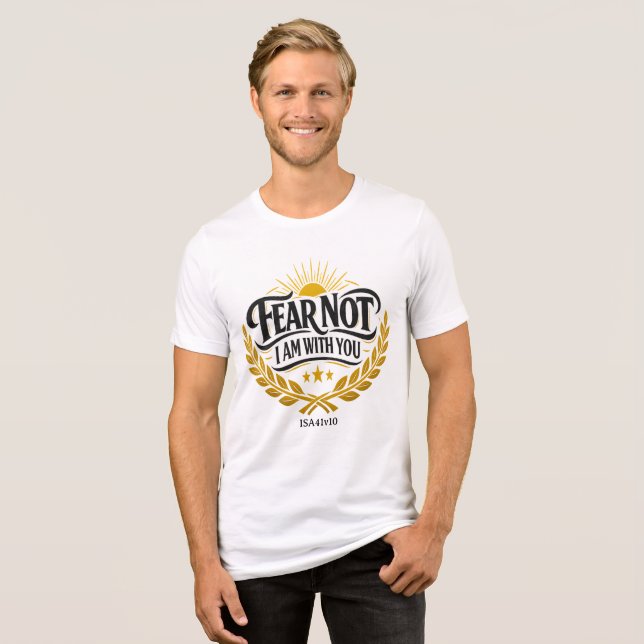 Fürchte dich nicht Tri-Blend shirt (Vorderseite voll)