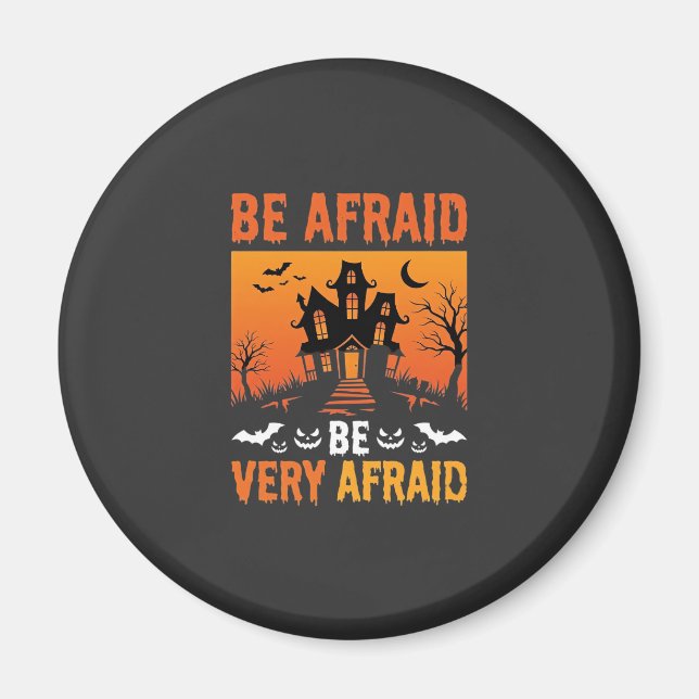 Fürchte dich Spukhaus Halloween-Design Magnet (Vorne)