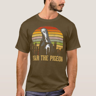 Fürchte die Tauben-Skyline Lustige Vögel T-Shirt