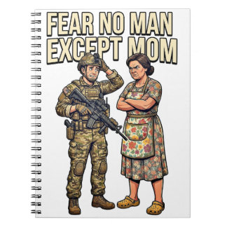 Fürchte keinen Mann außer Mama Militär 01 Notizblock
