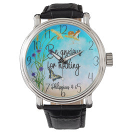 Fürchten Sie sich auf nichts Philippinen 4:6 Armbanduhr