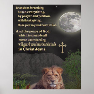 Fürchten Sie sich vor nichts christliches Poster