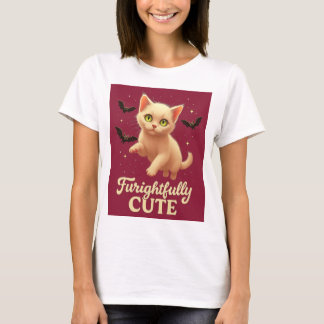 Fürchterlich Süß – Halloween-Katze-T-Shirt T-Shirt