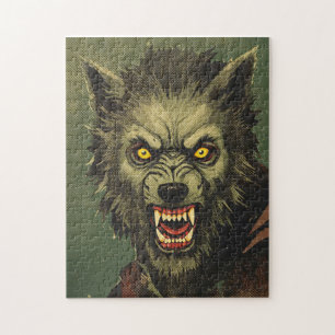 Furchterregende Werwolf-Horror-Illustration